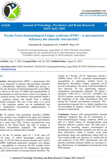Psycho Neuro Immunological Fatigue Syndrom